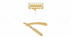 gold white modern bold barber logo removebg preview